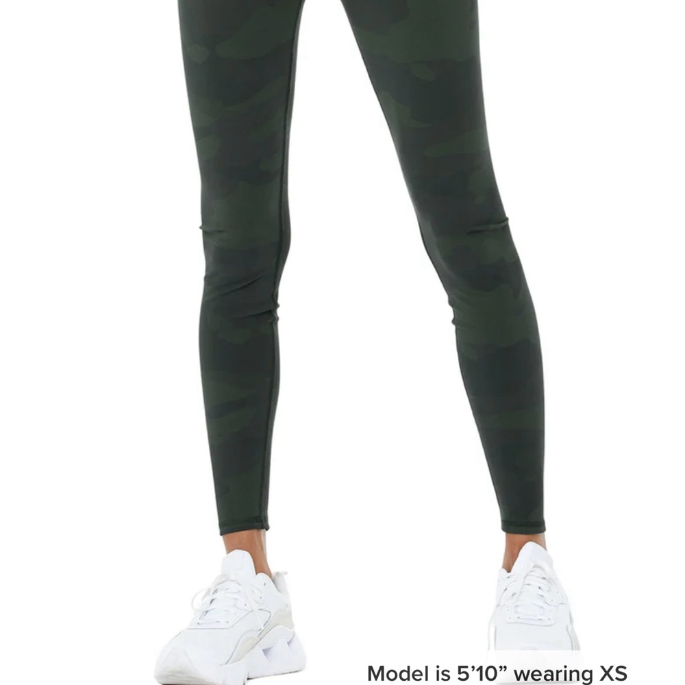 ALO Yoga Dark Green Camo Leggings